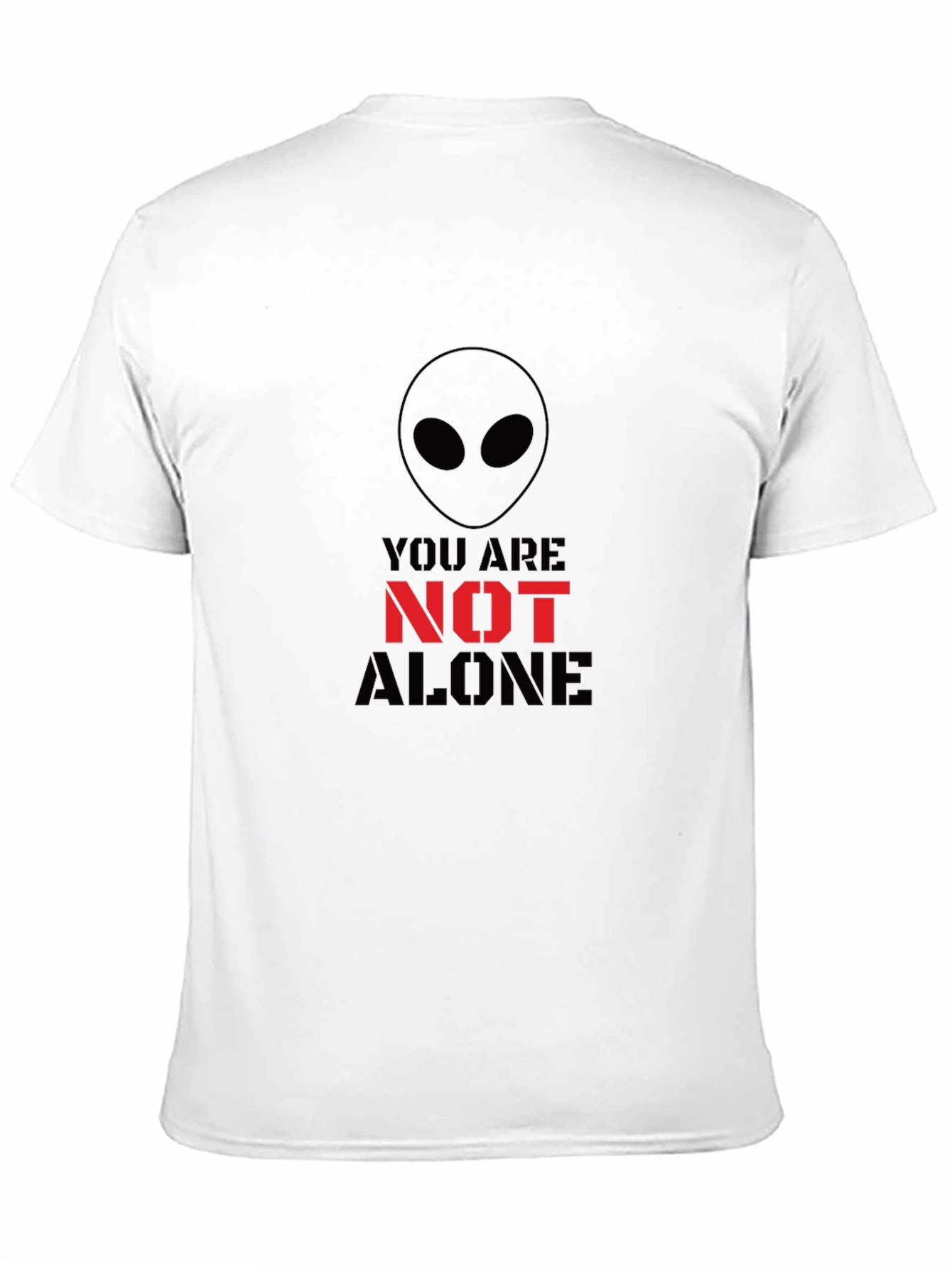 Alien You Are Not Alone Graphic Tee - Black