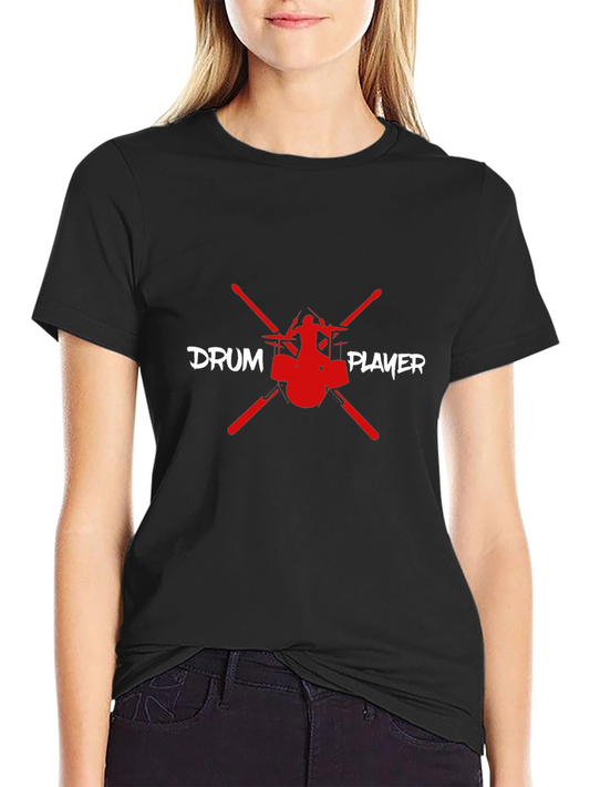Drum Player Graphic Tee - Music Lover T-Shirt