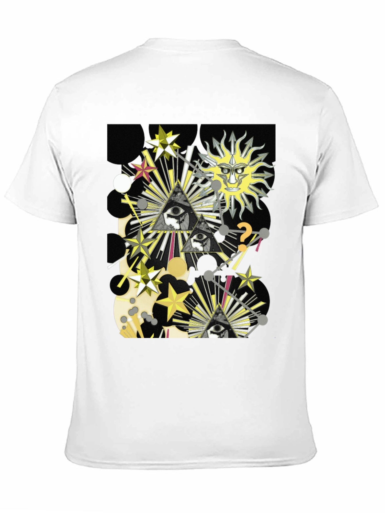 Mystic Eye Pyramid Graphic Black T-Shirt