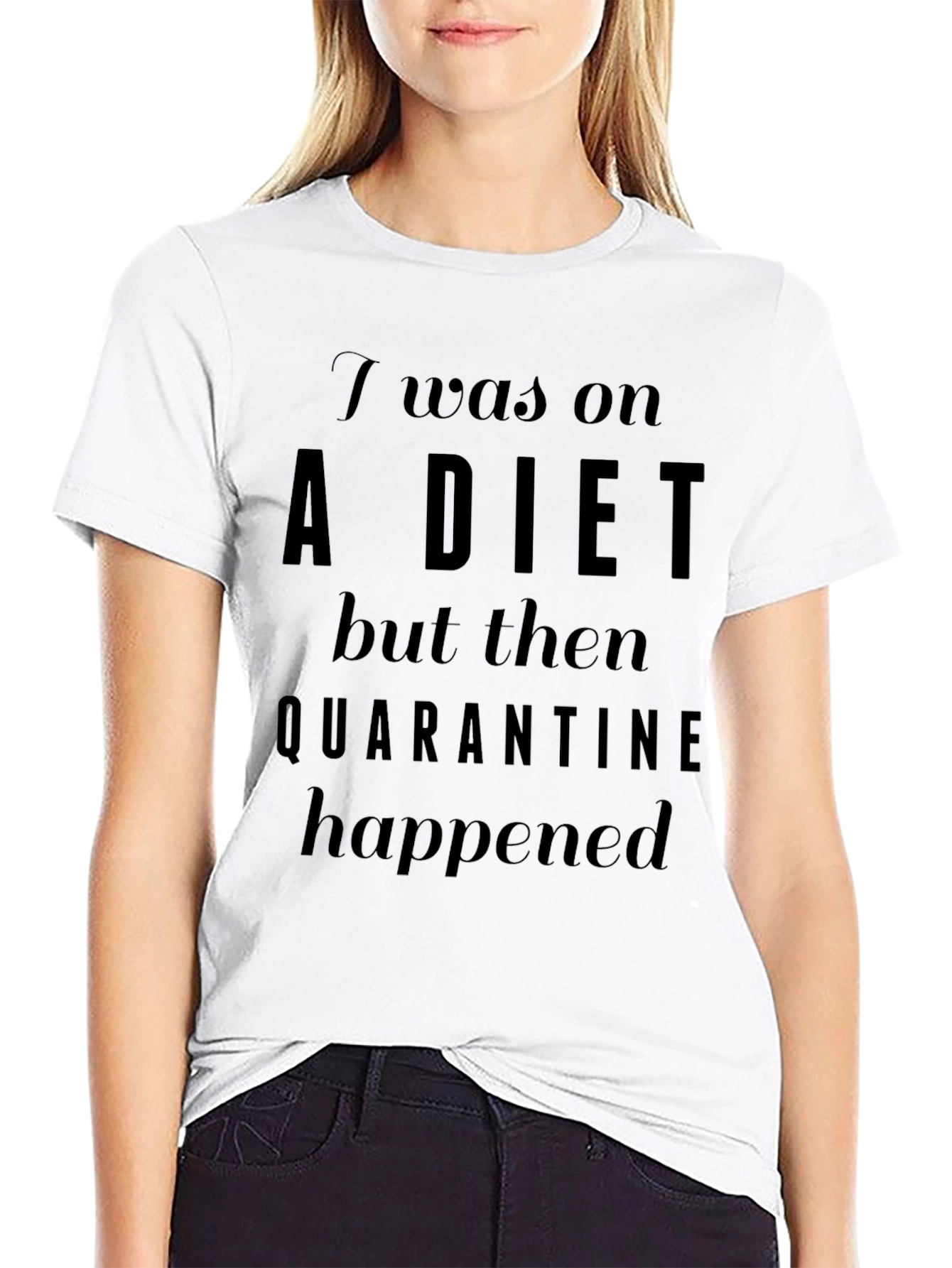 Quarantine Diet Funny T-Shirt