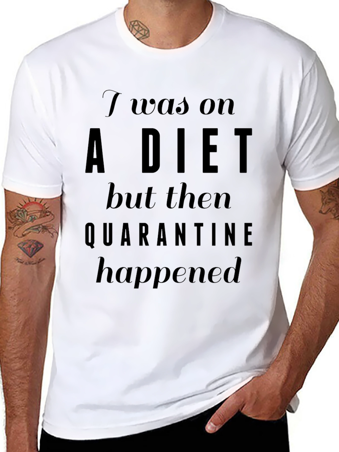 Quarantine Diet Funny T-Shirt