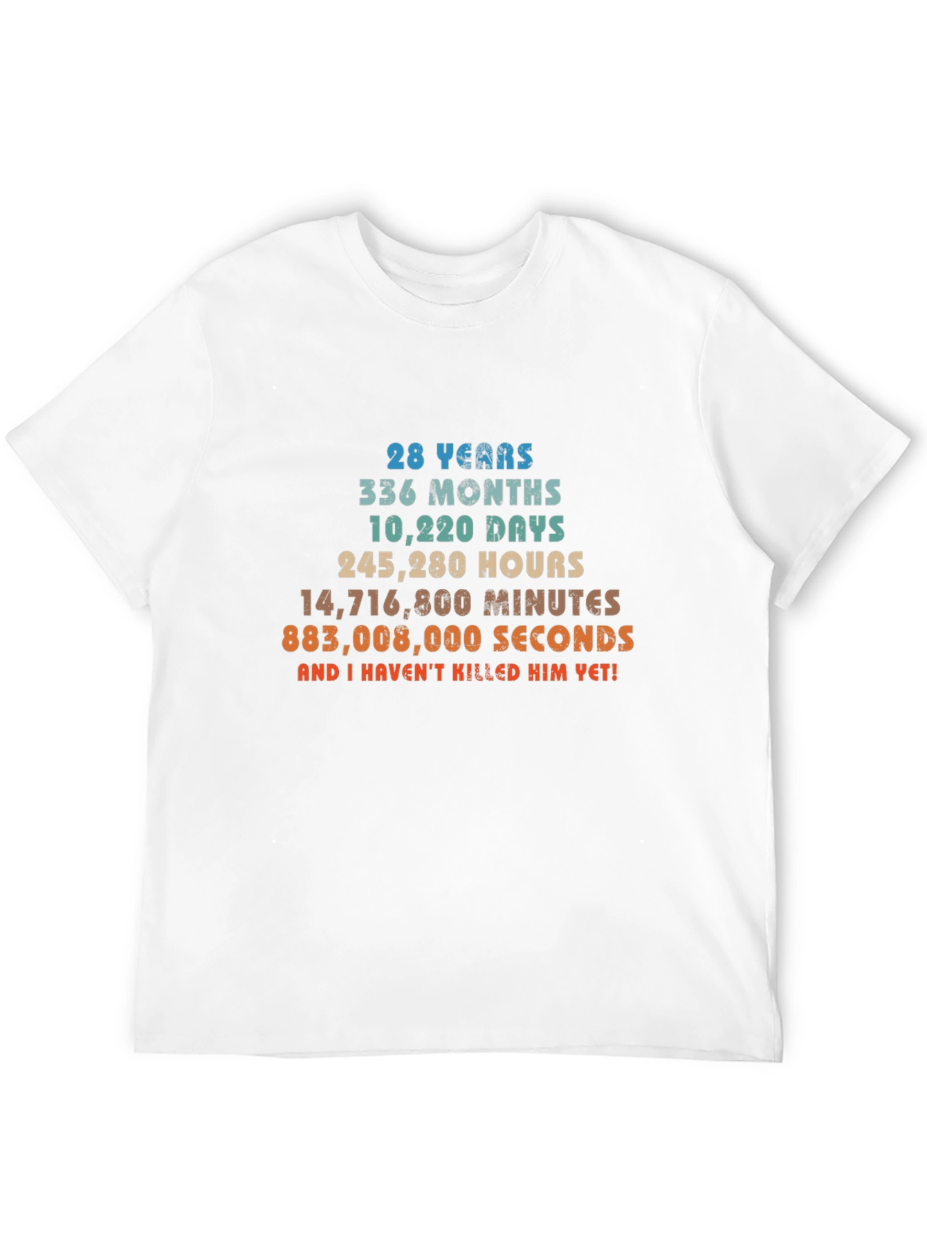 28 Years Anniversary Funny T-Shirt