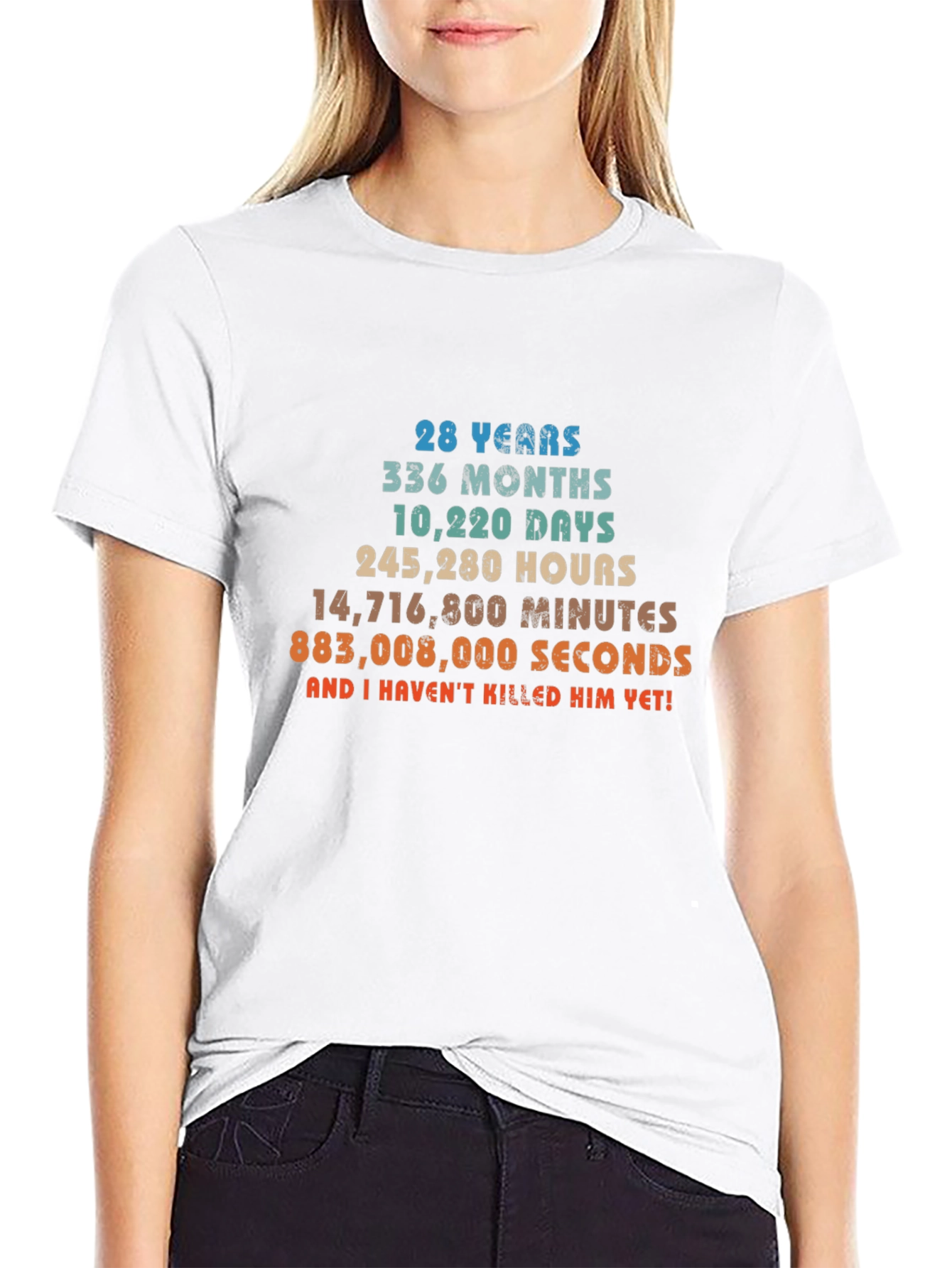 28 Years Anniversary Funny T-Shirt
