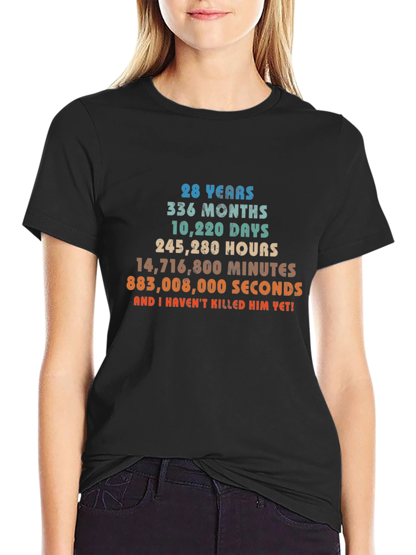 28 Years Anniversary Funny T-Shirt