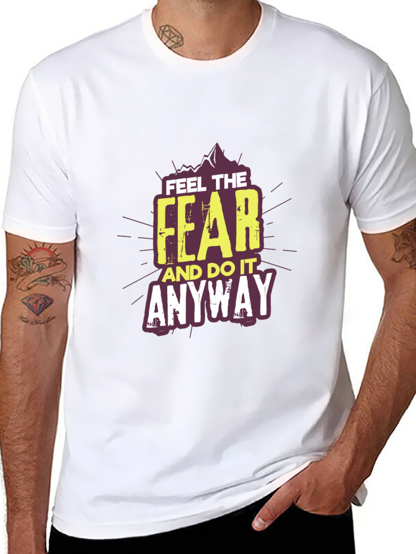 Feel The Fear T-Shirt: Motivational Graphic Tee