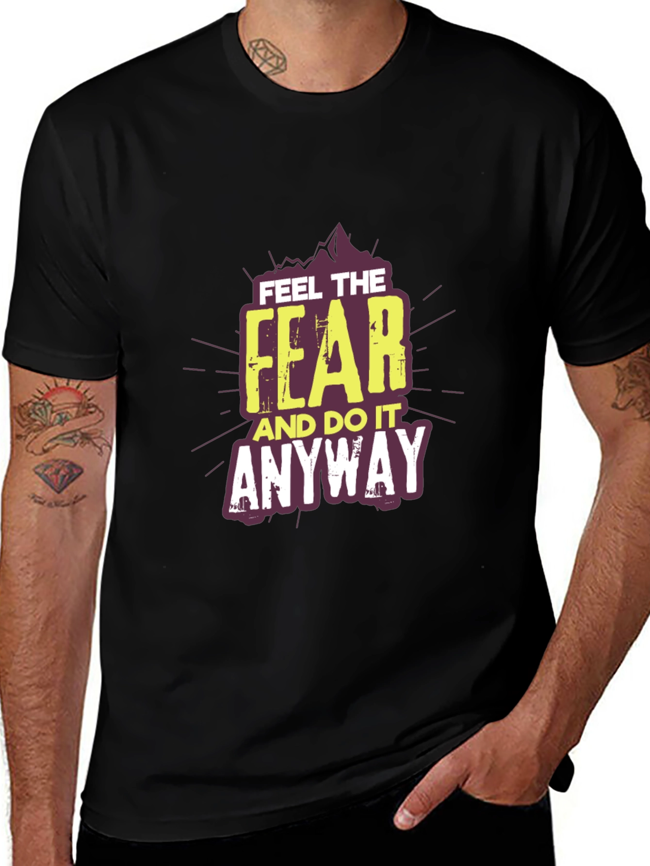 Feel The Fear T-Shirt: Motivational Graphic Tee