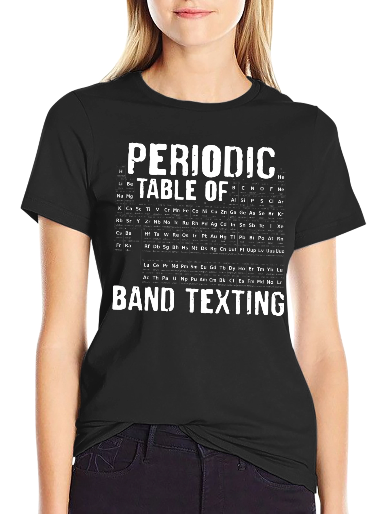 Periodic Table of Band Texting T-Shirt