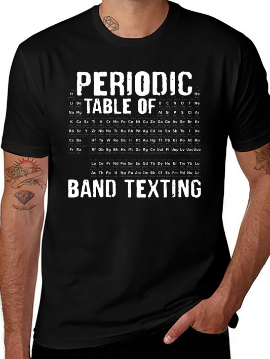 Periodic Table of Band Texting T-Shirt