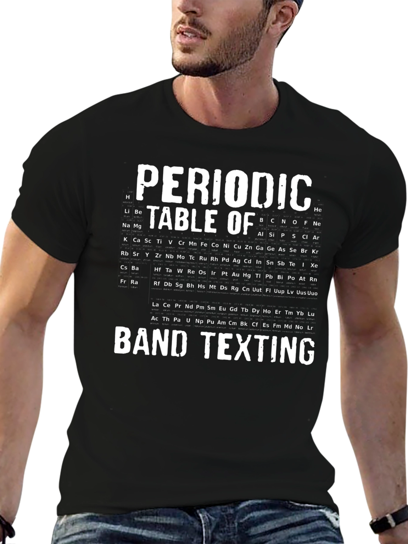 Periodic Table of Band Texting T-Shirt
