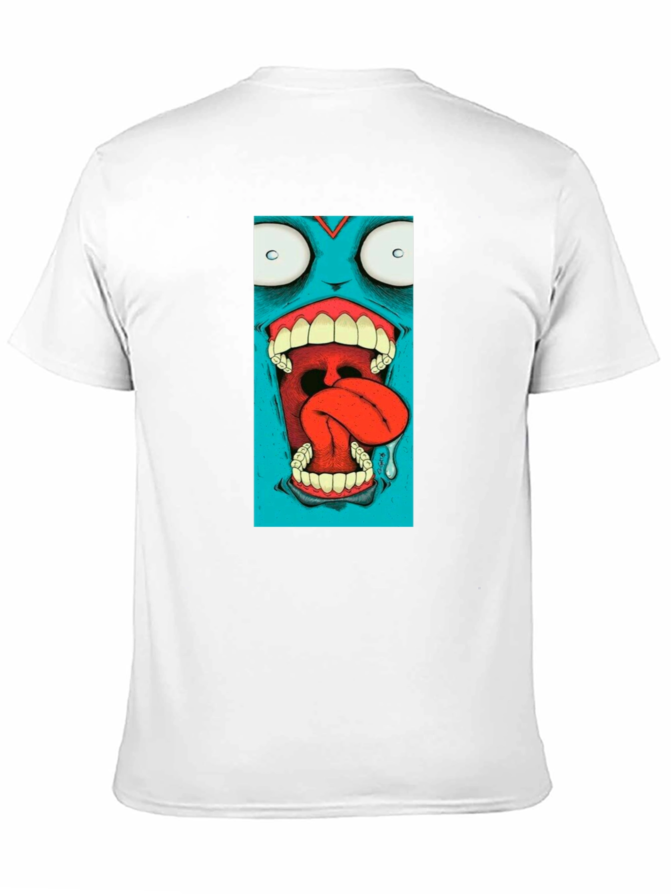 Monster Graphic Print Black T-Shirt