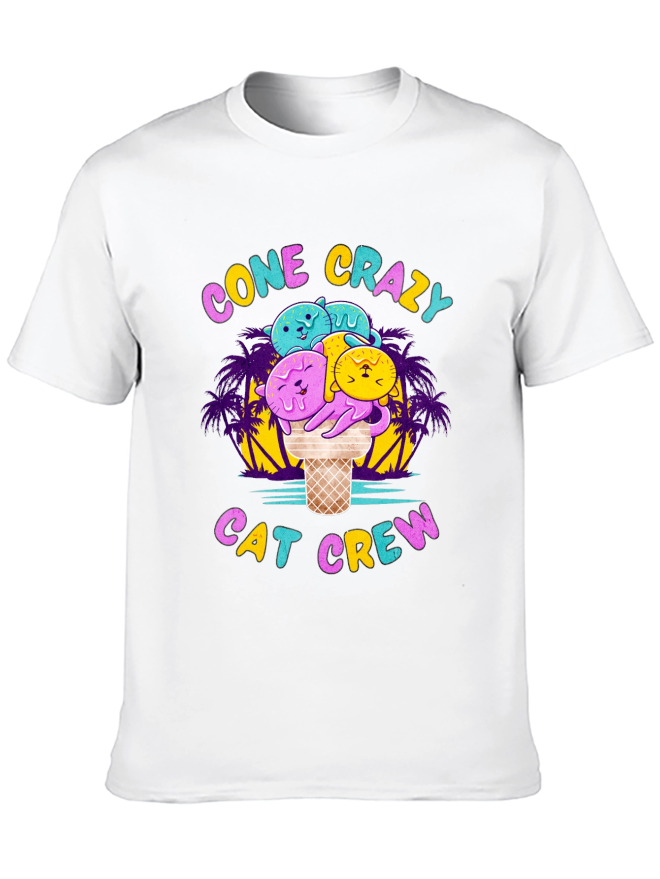 Cone Crazy Cat Crew Black T-Shirt