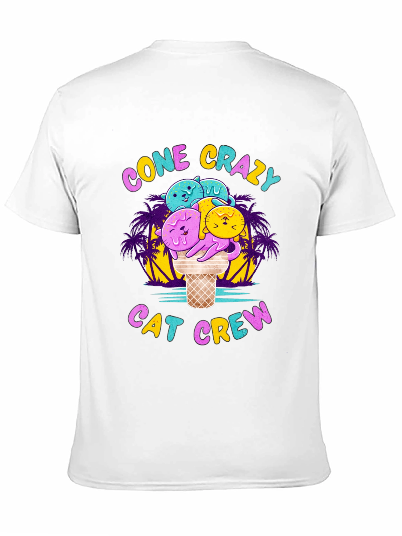 Cone Crazy Cat Crew Black T-Shirt