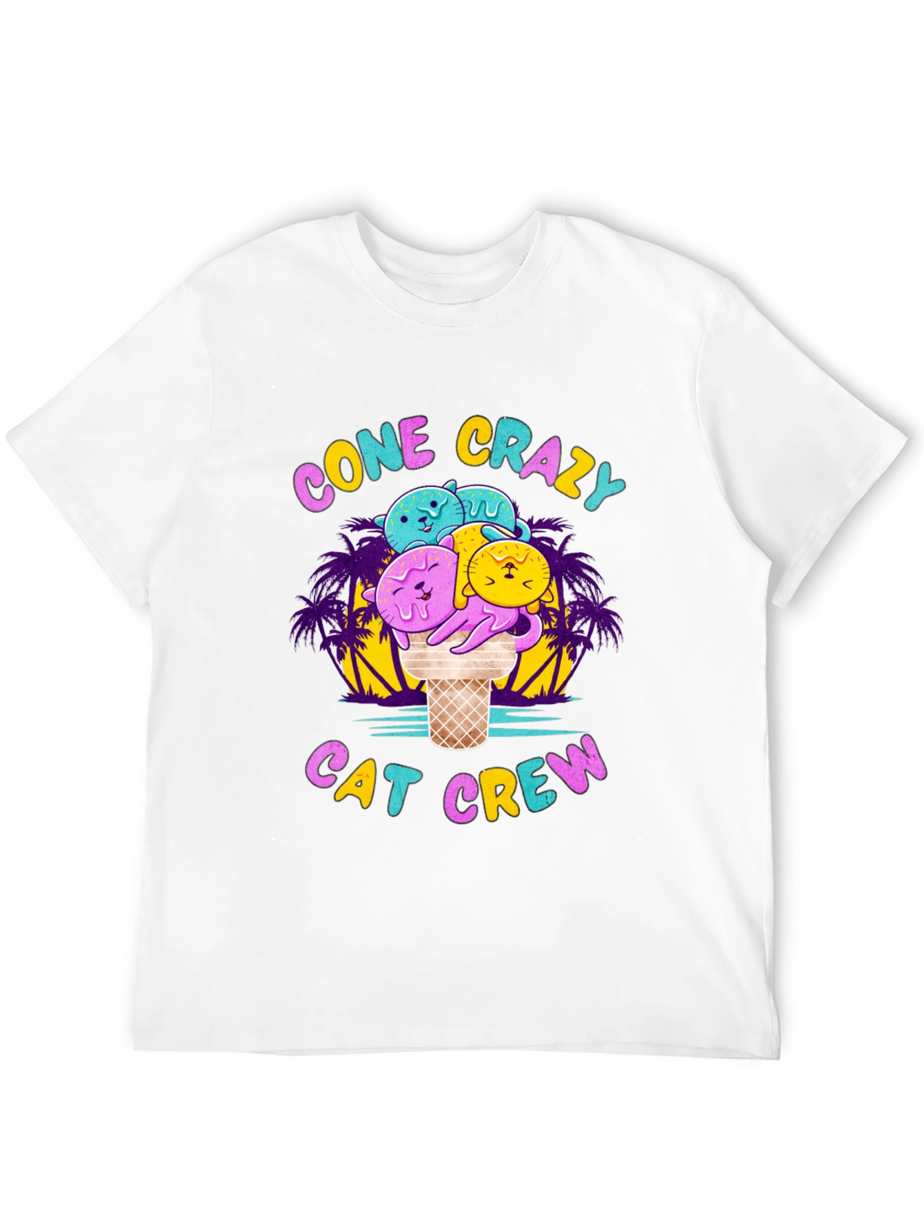 Cone Crazy Cat Crew Black T-Shirt