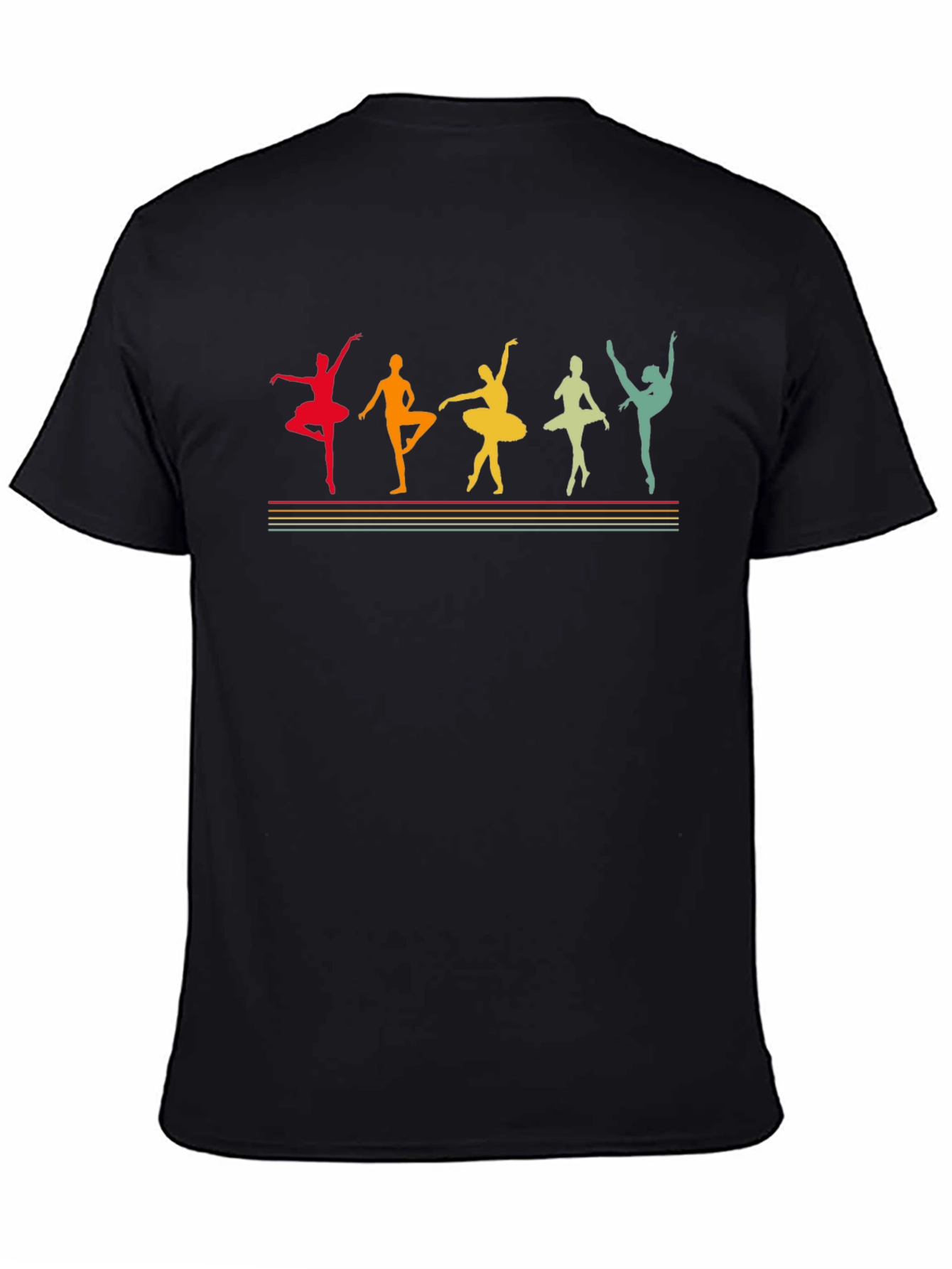 Ballet Dancer Silhouette Graphic T-Shirt