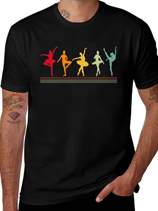 Ballet Dancer Silhouette Graphic T-Shirt