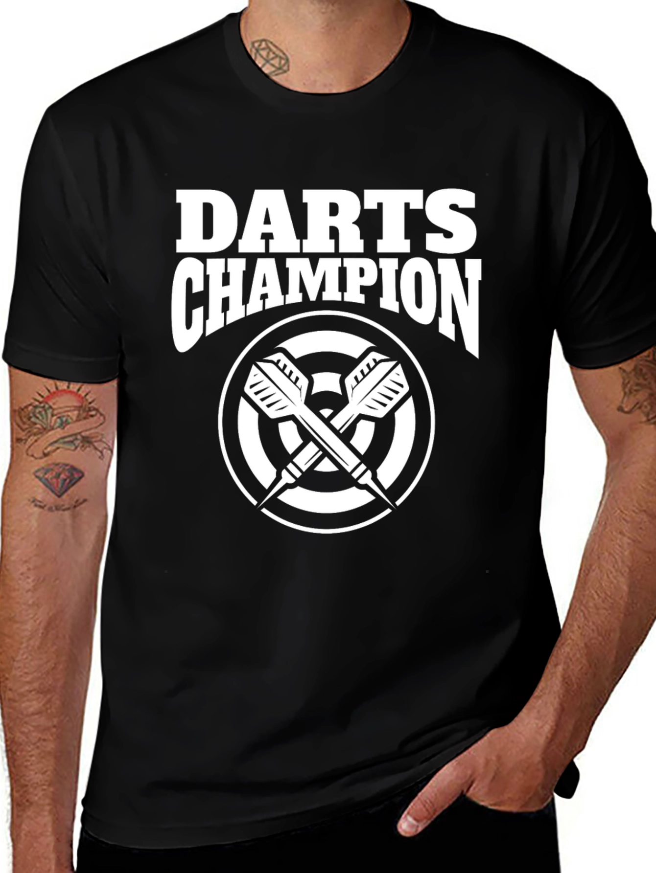 Darts Champion Graphic Tee - Cool Dart Player T-Shirt