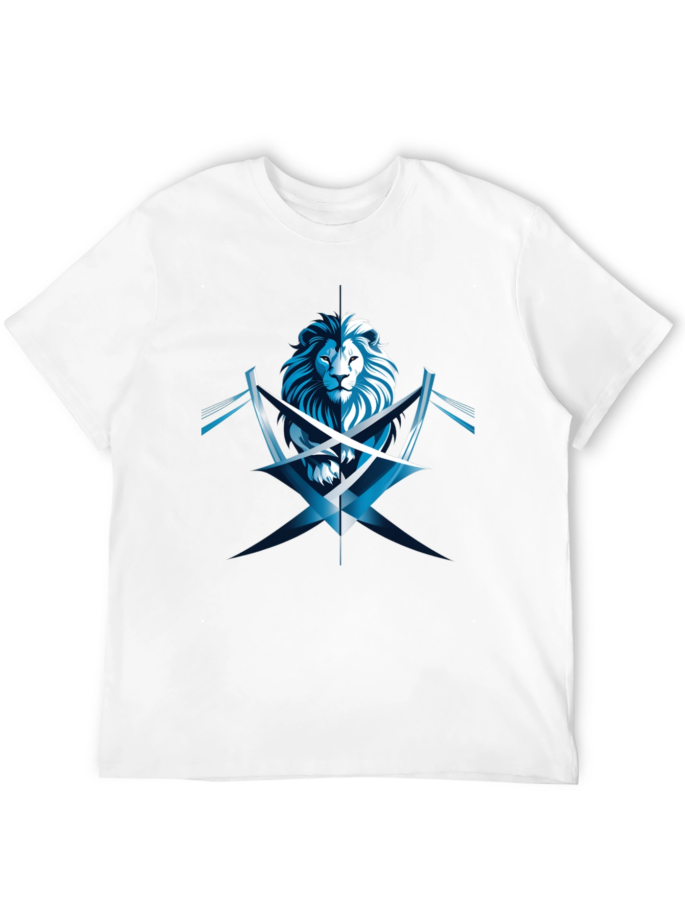 Lion Graphic Black T-Shirt - Modern Style