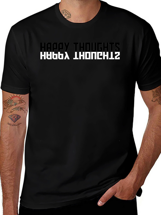 Happy Thoughts Inverted Graphic T-Shirt