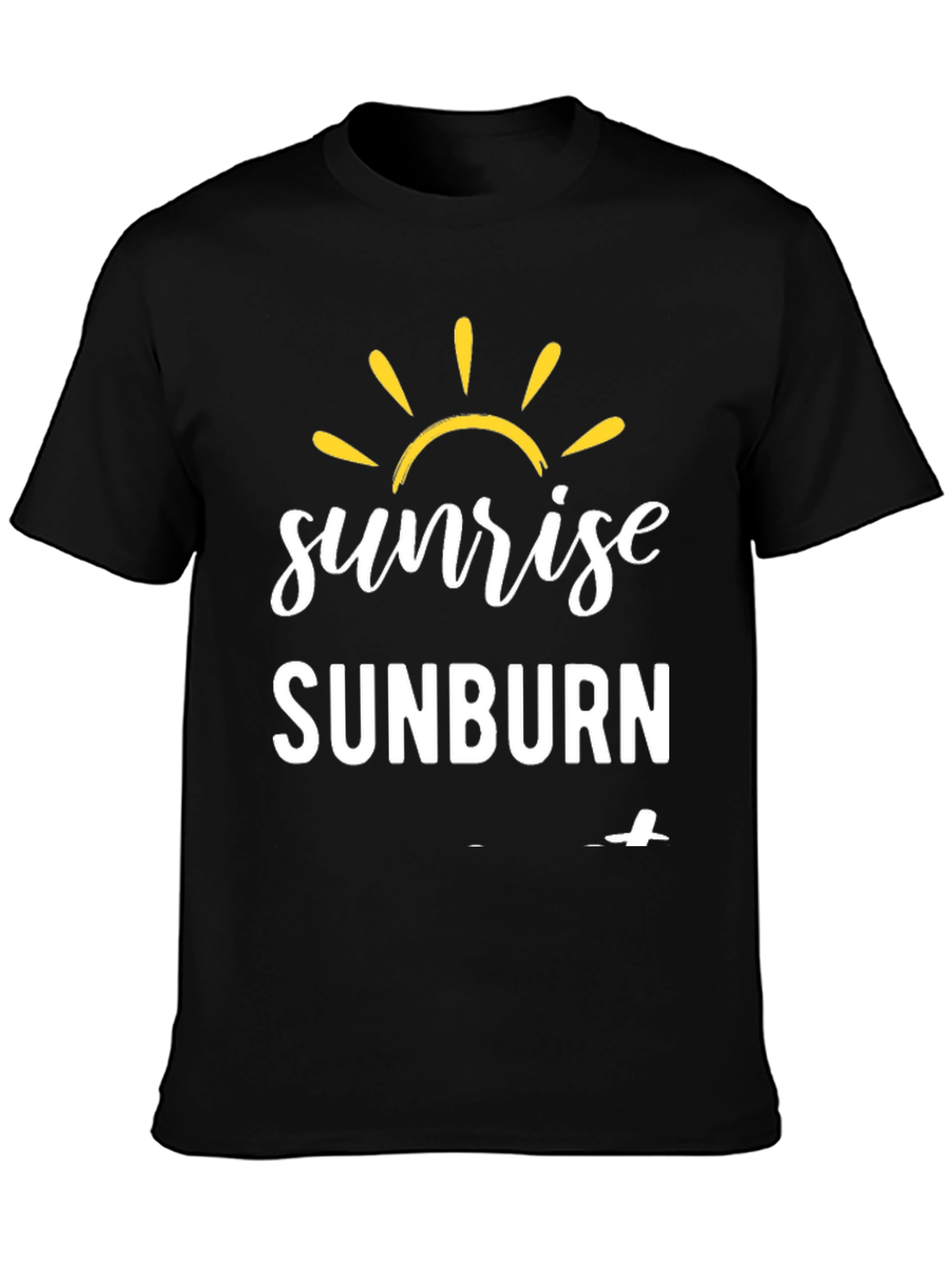 Sunrise Sunburn T-Shirt - Black Graphic Tee
