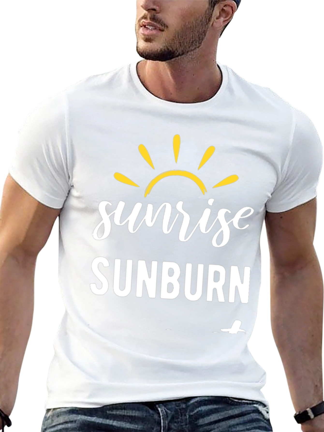 Sunrise Sunburn T-Shirt - Black Graphic Tee