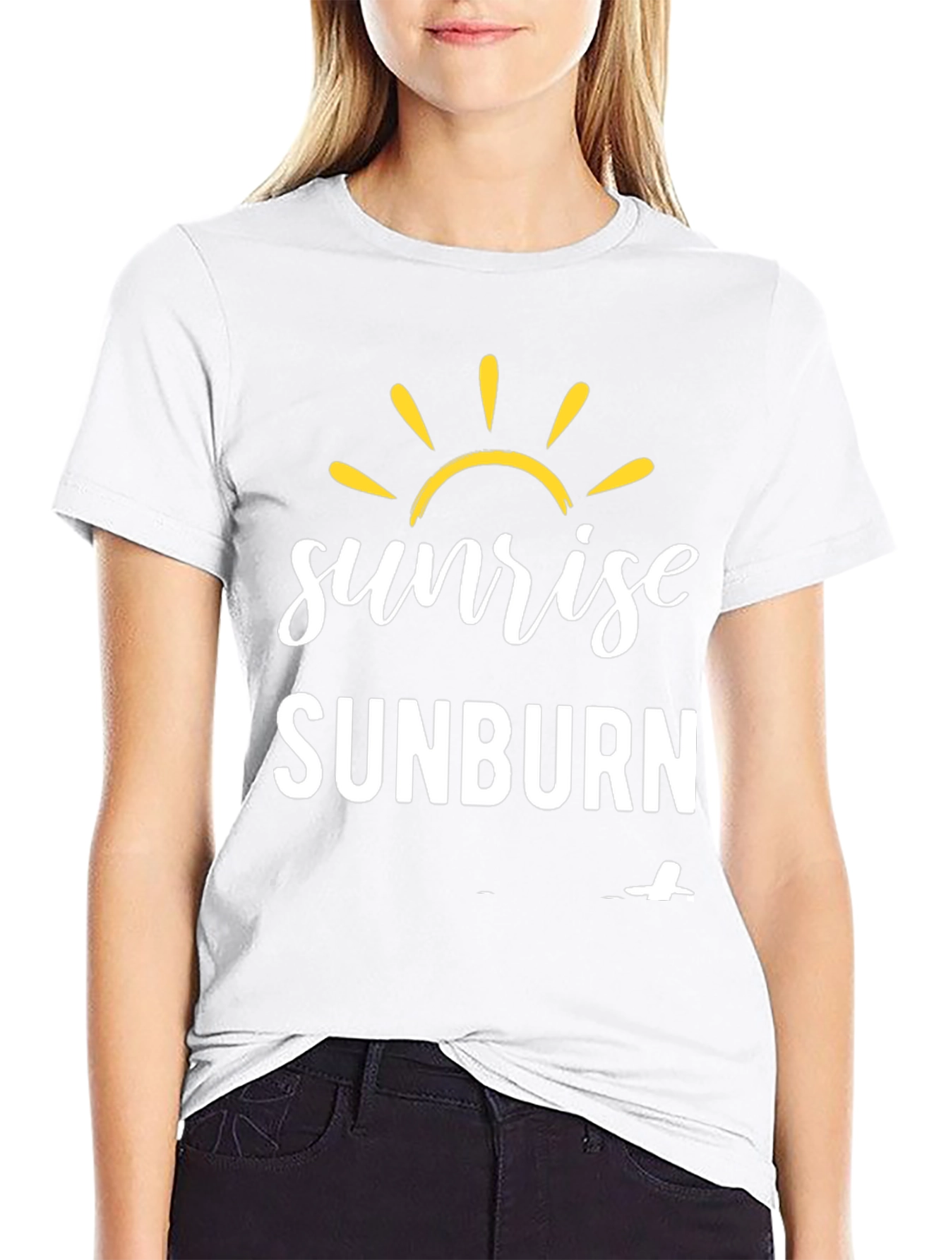 Sunrise Sunburn T-Shirt - Black Graphic Tee