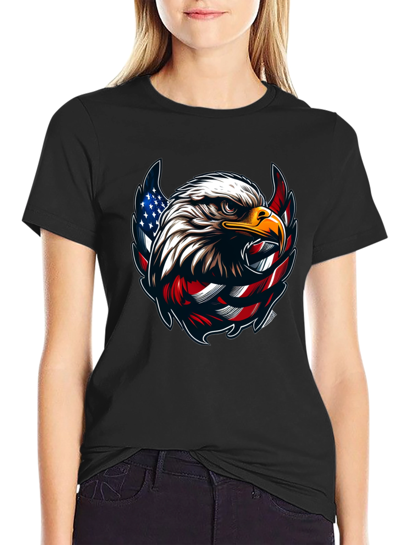 American Eagle Graphic Black T-Shirt