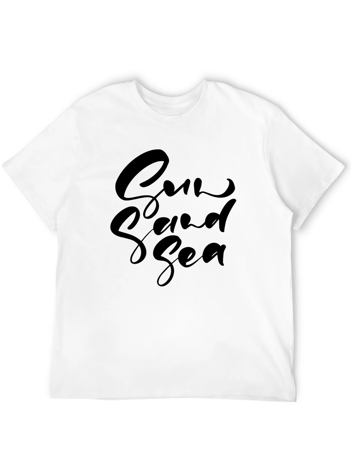 Sun Sand Sea Black Graphic Tee