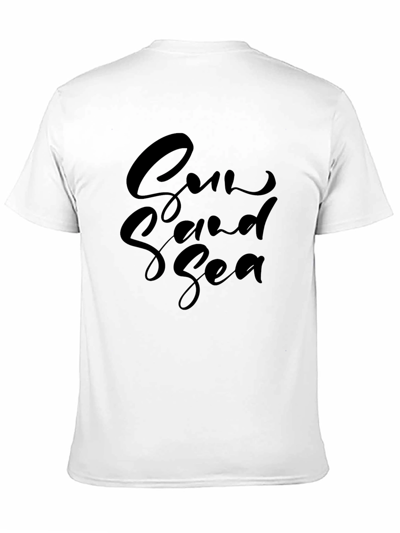 Sun Sand Sea Black Graphic Tee