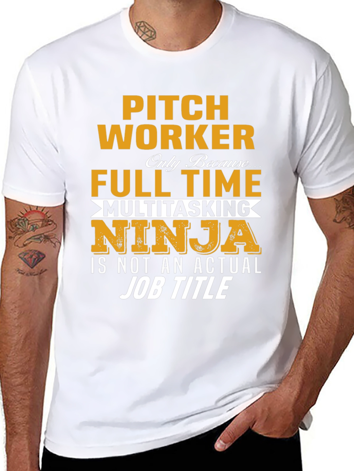 Pitch Worker Full Time Multitasking Ninja T-Shirt