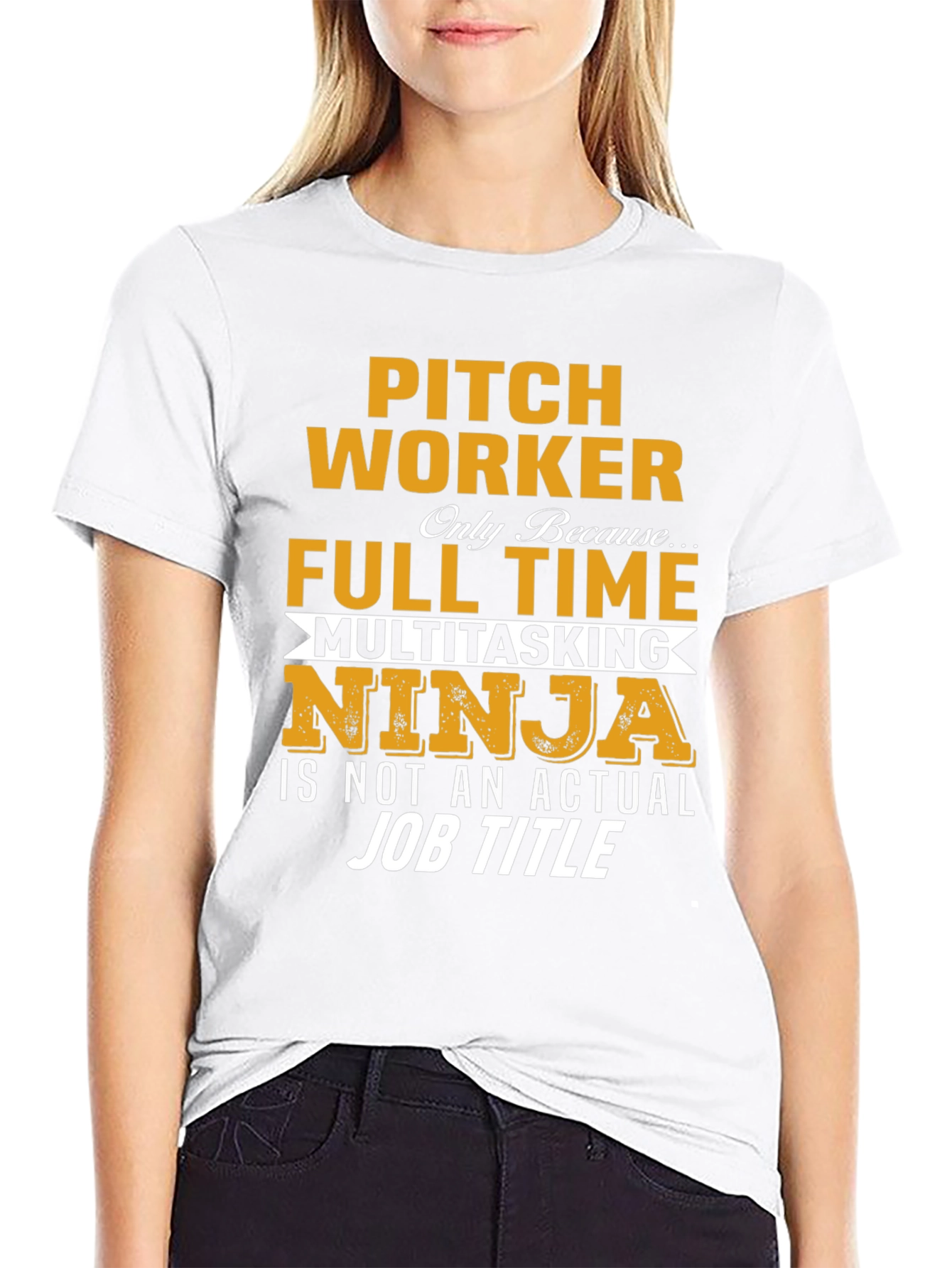 Pitch Worker Full Time Multitasking Ninja T-Shirt