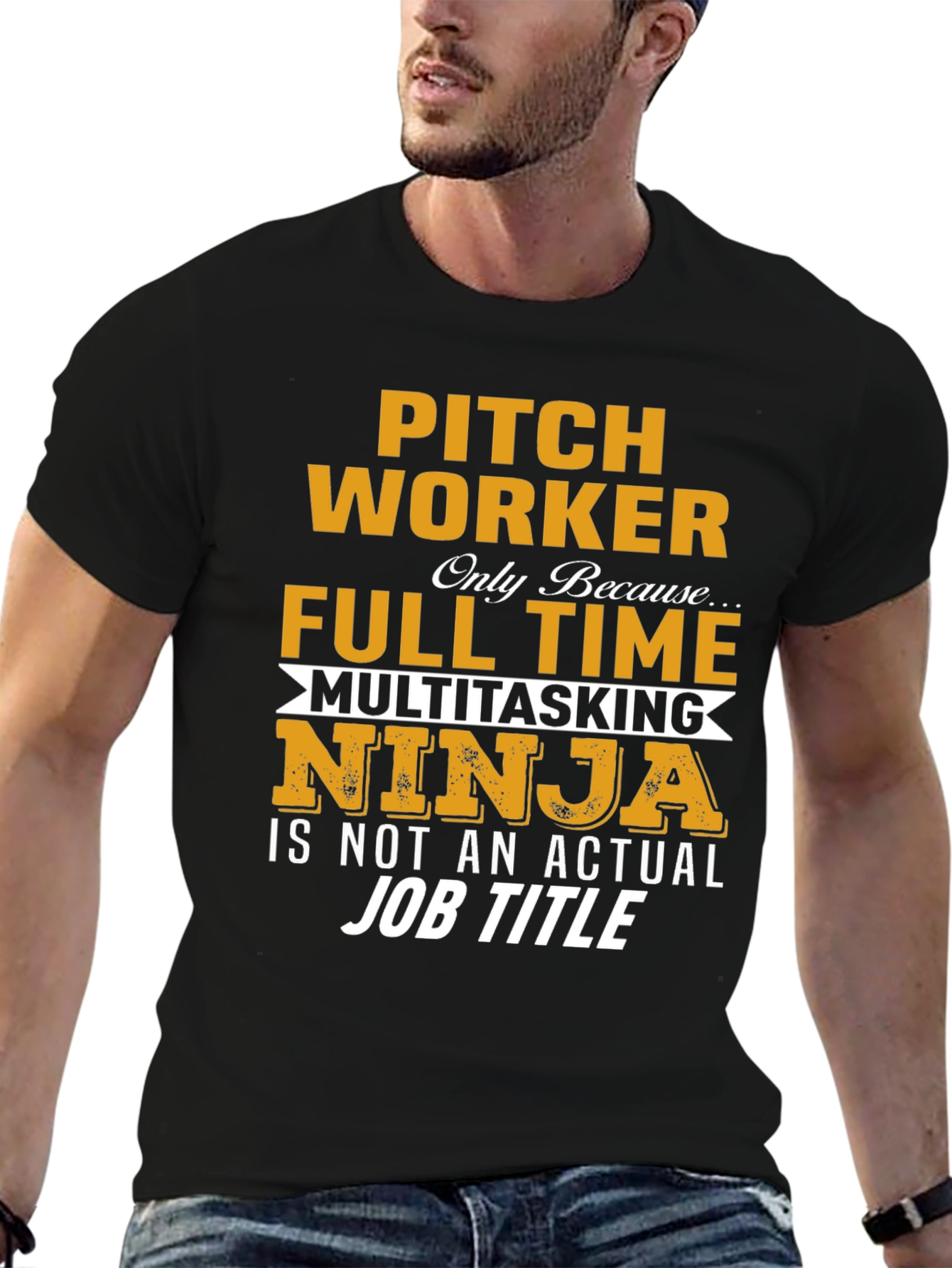 Pitch Worker Full Time Multitasking Ninja T-Shirt