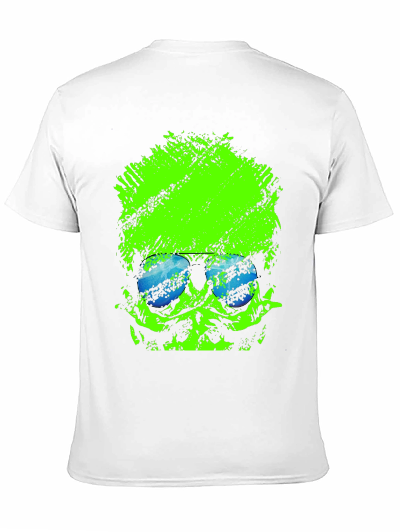 Neon Skull Graphic Black T-Shirt