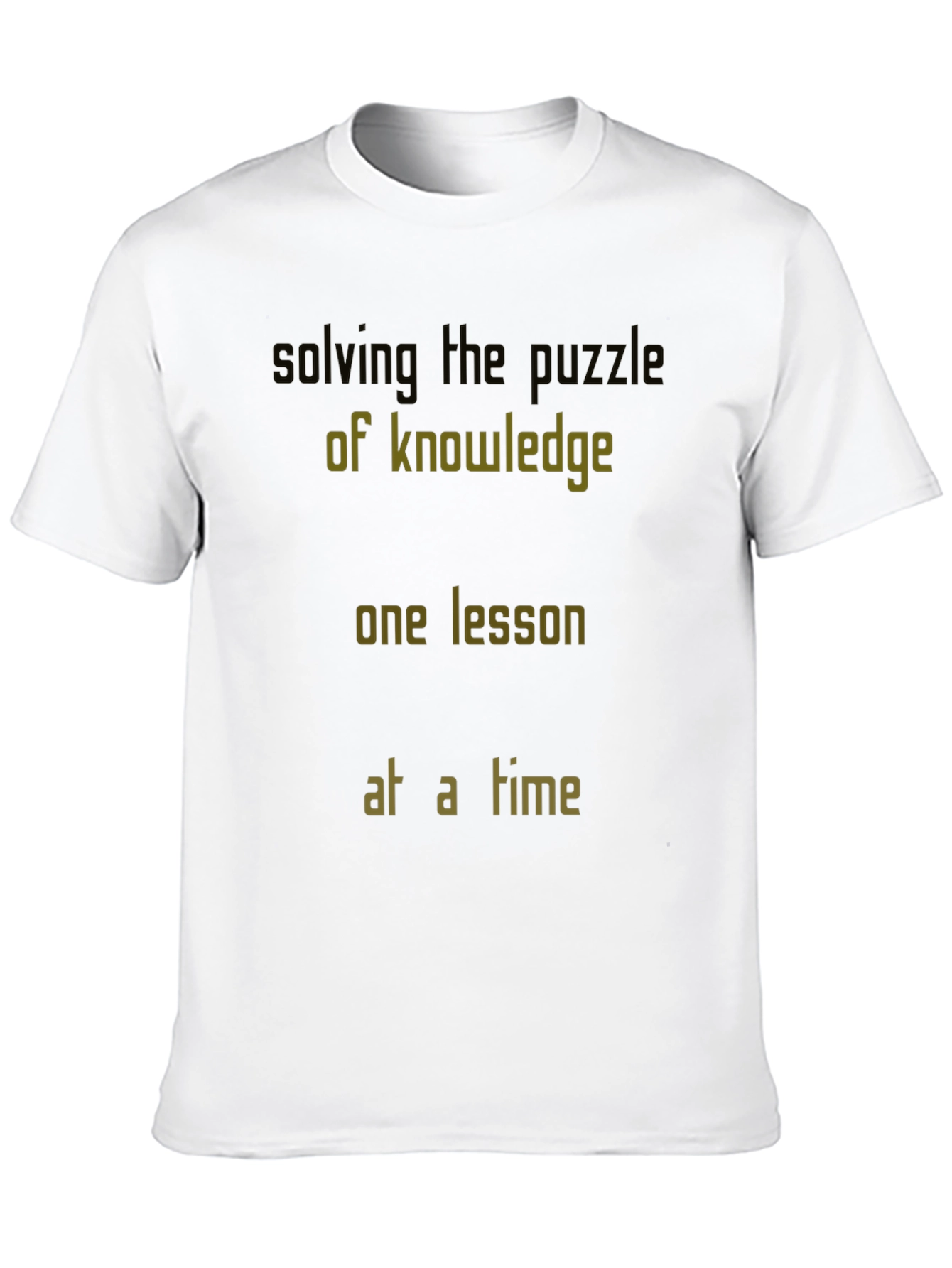 Knowledge Puzzle T-Shirt - One Lesson at a Time