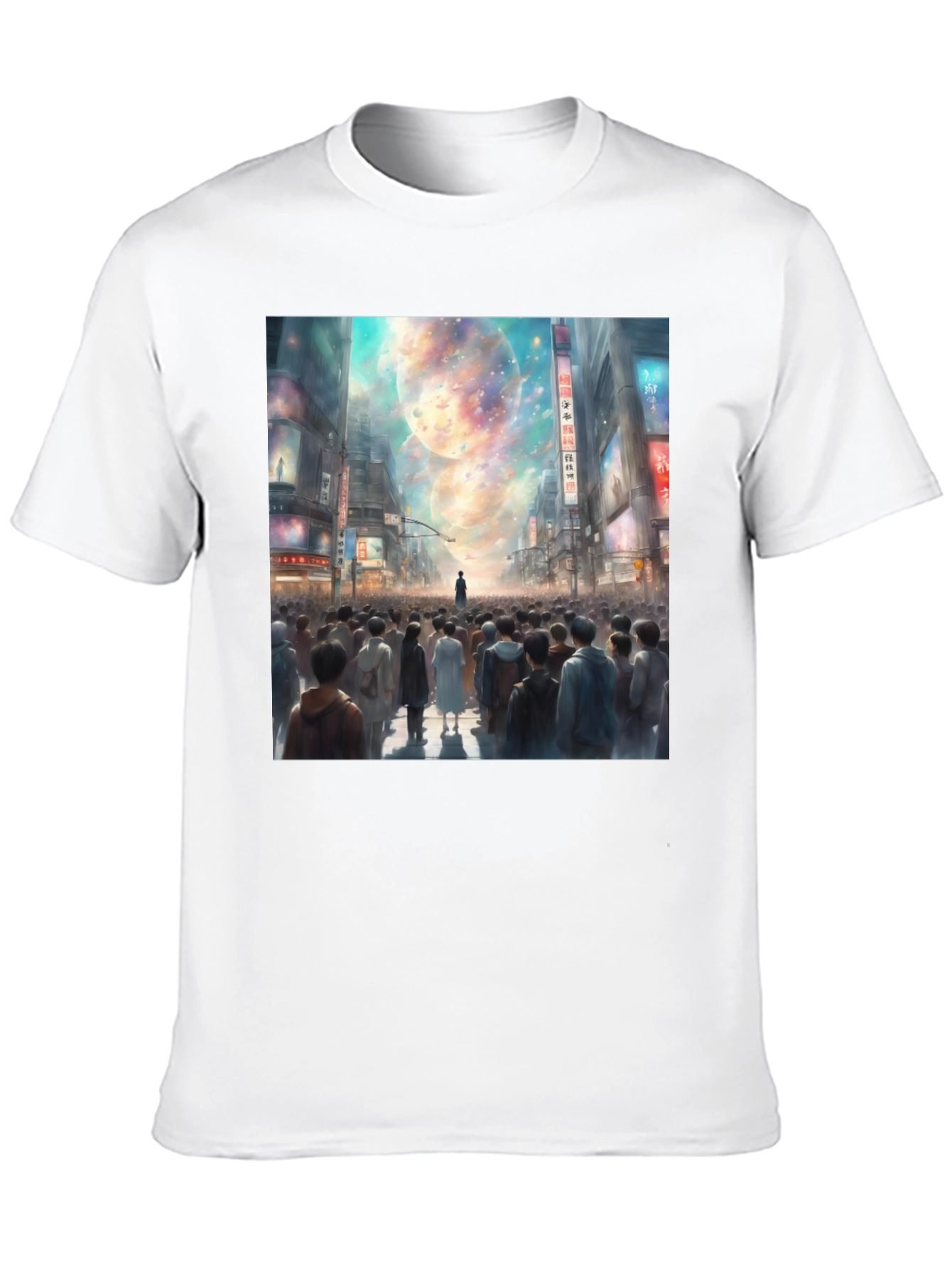 Celestial Cityscape Graphic Tee