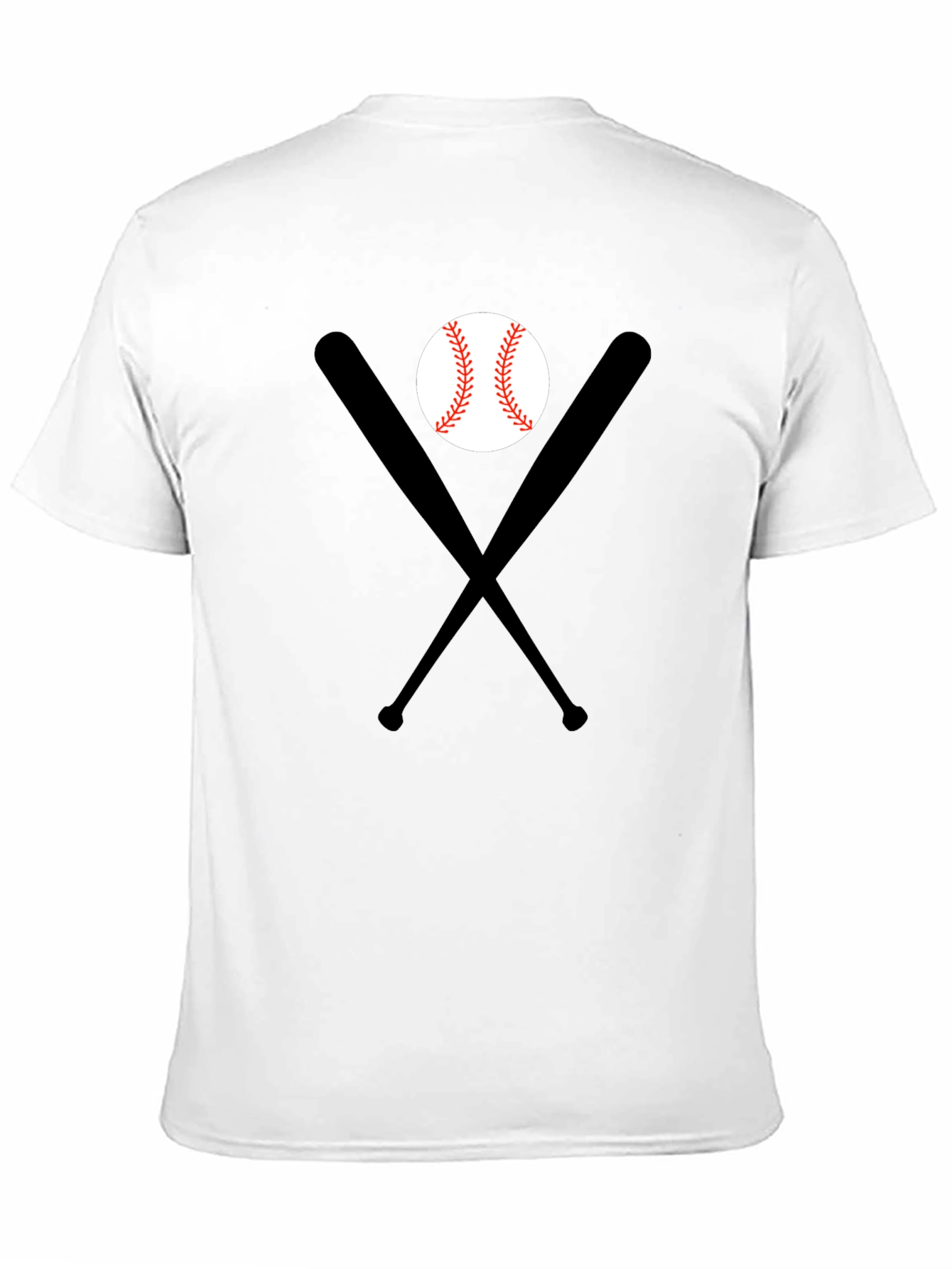 Baseball Bats & Ball Black T-Shirt