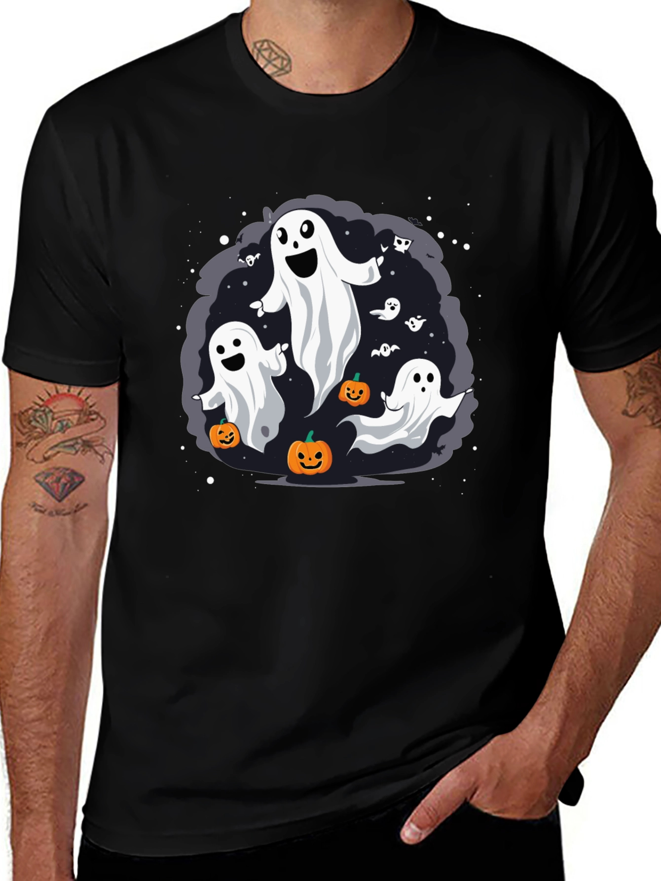Halloween Ghost T-Shirt - Spooky Season Tee