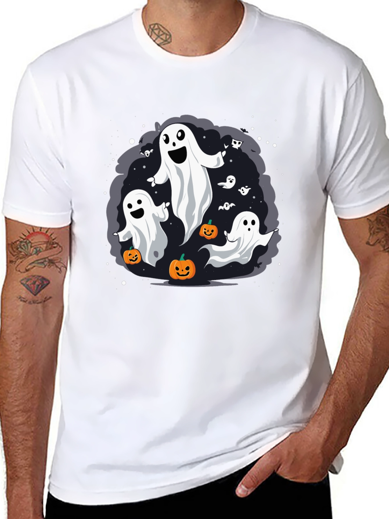 Halloween Ghost T-Shirt - Spooky Season Tee