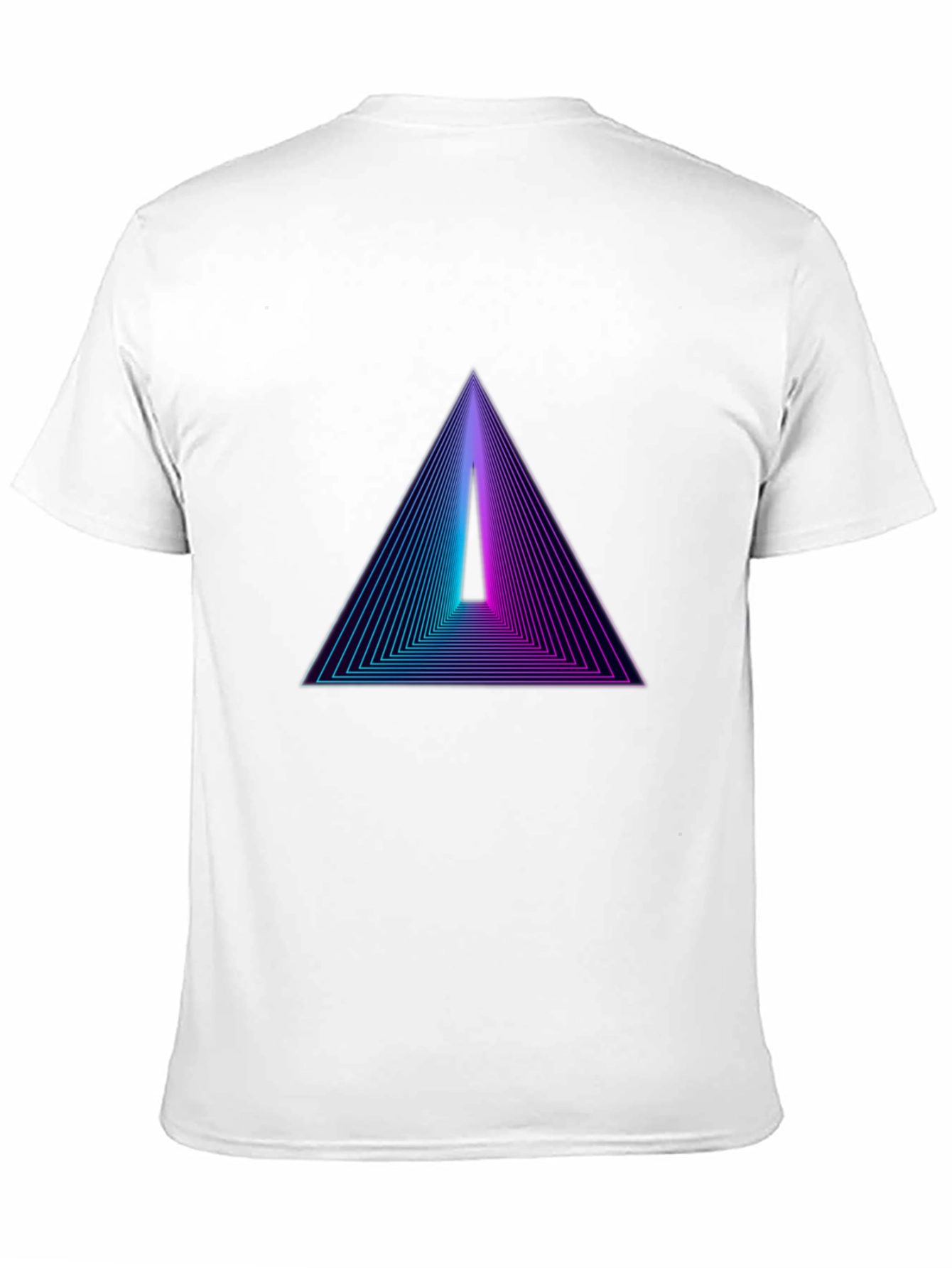 Retro Triangle Graphic Black T-Shirt