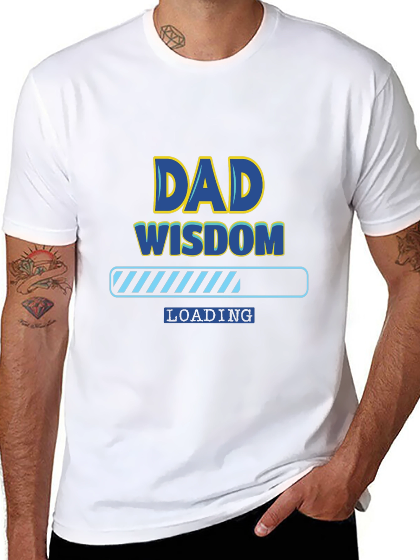 Dad Wisdom Loading T-Shirt - Funny Fathers Day Tee
