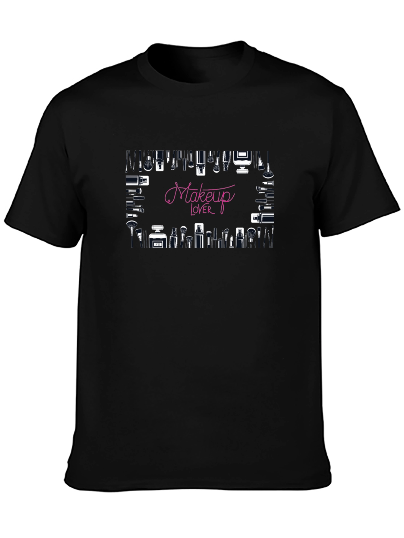 Makeup Lover Graphic T-Shirt - Black