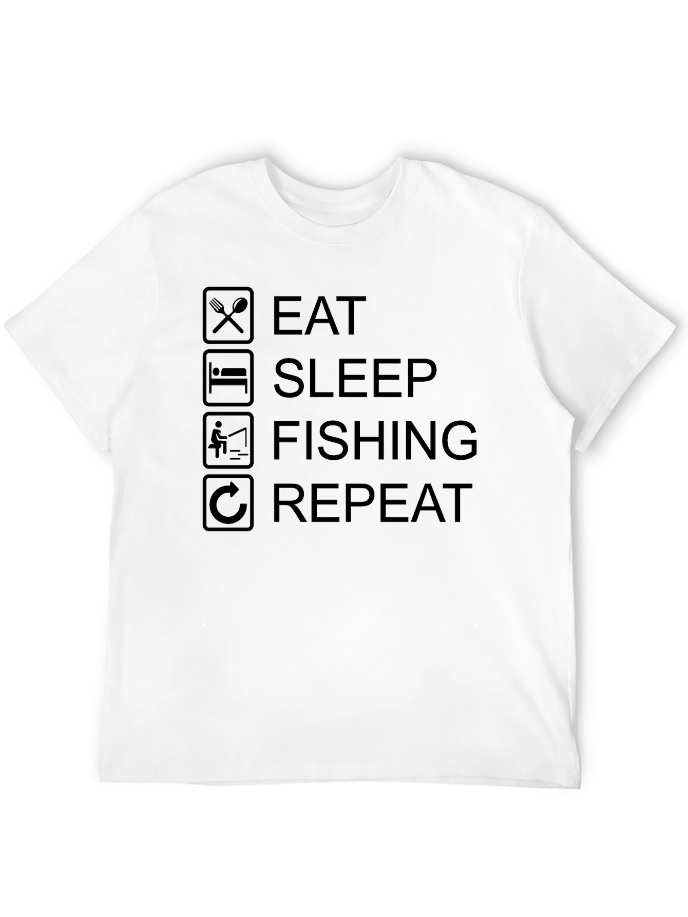 Eat Sleep Fishing Repeat T-Shirt - Fisherman Tee