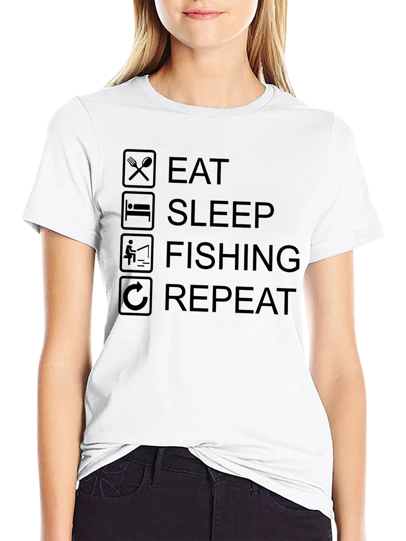 Eat Sleep Fishing Repeat T-Shirt - Fisherman Tee