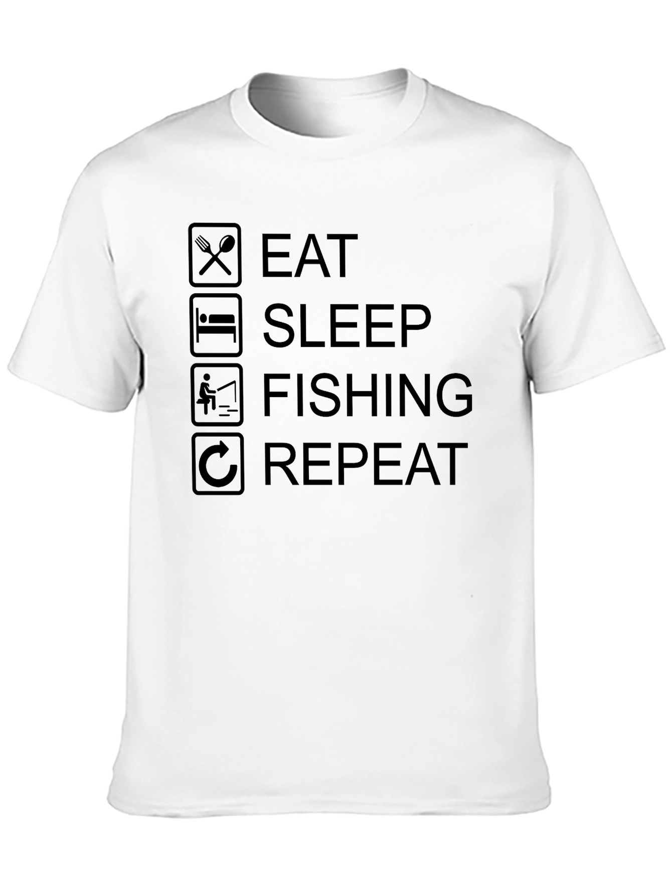 Eat Sleep Fishing Repeat T-Shirt - Fisherman Tee