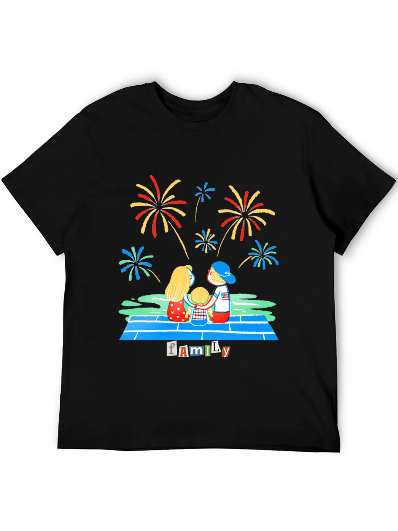Family Fireworks Graphic Tee