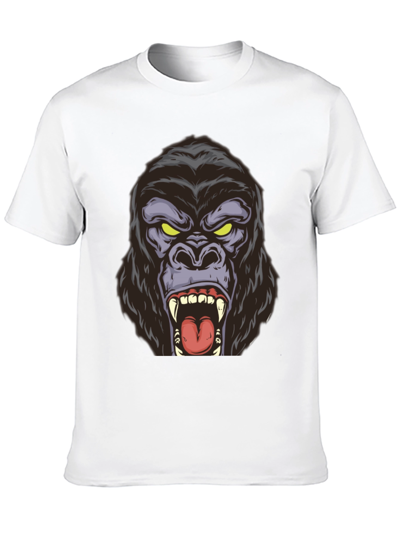Roaring Gorilla Graphic Tee - Bold Black Shirt