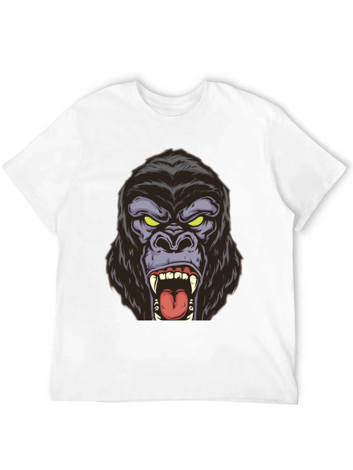 Roaring Gorilla Graphic Tee - Bold Black Shirt
