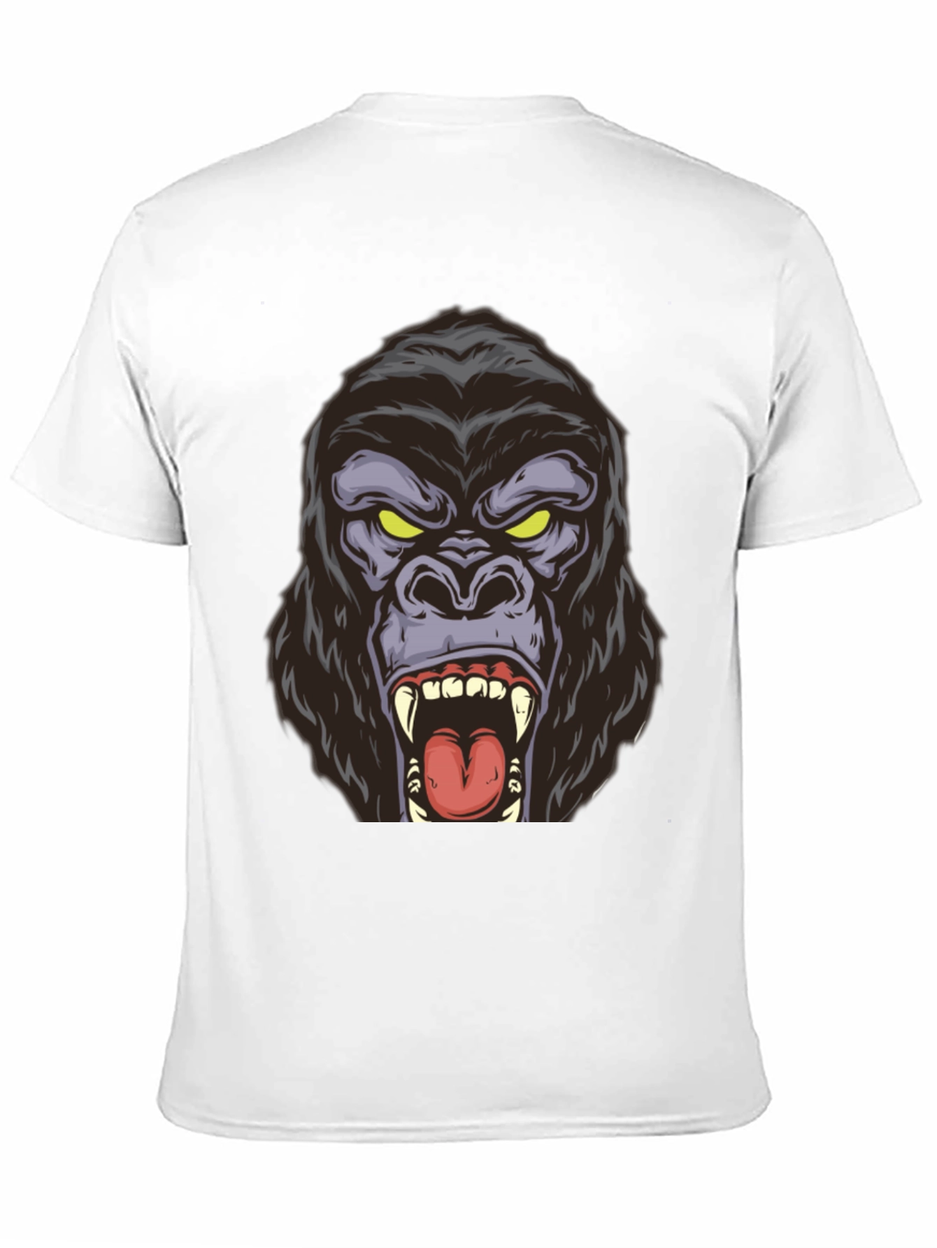 Roaring Gorilla Graphic Tee - Bold Black Shirt