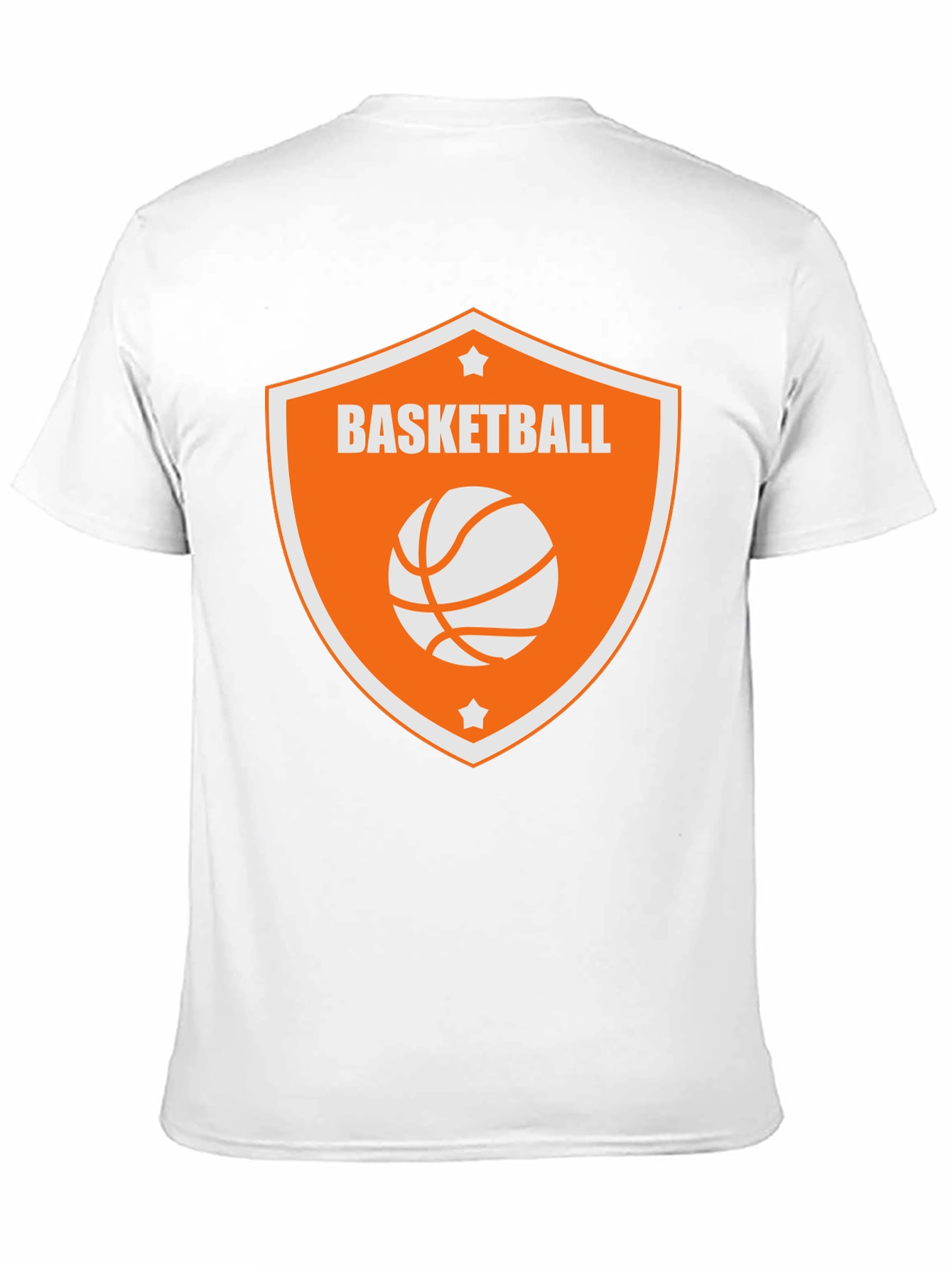 Basketball Graphic Tee - Black Cotton Shirt