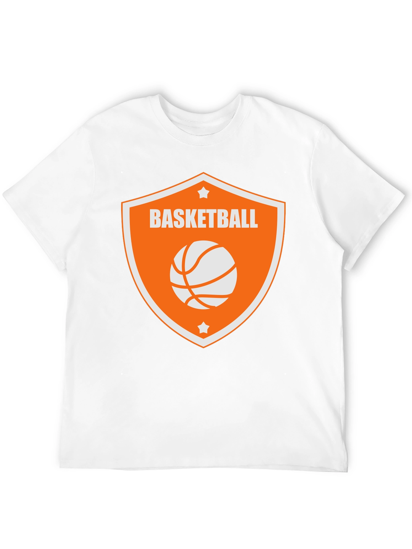 Basketball Graphic Tee - Black Cotton Shirt