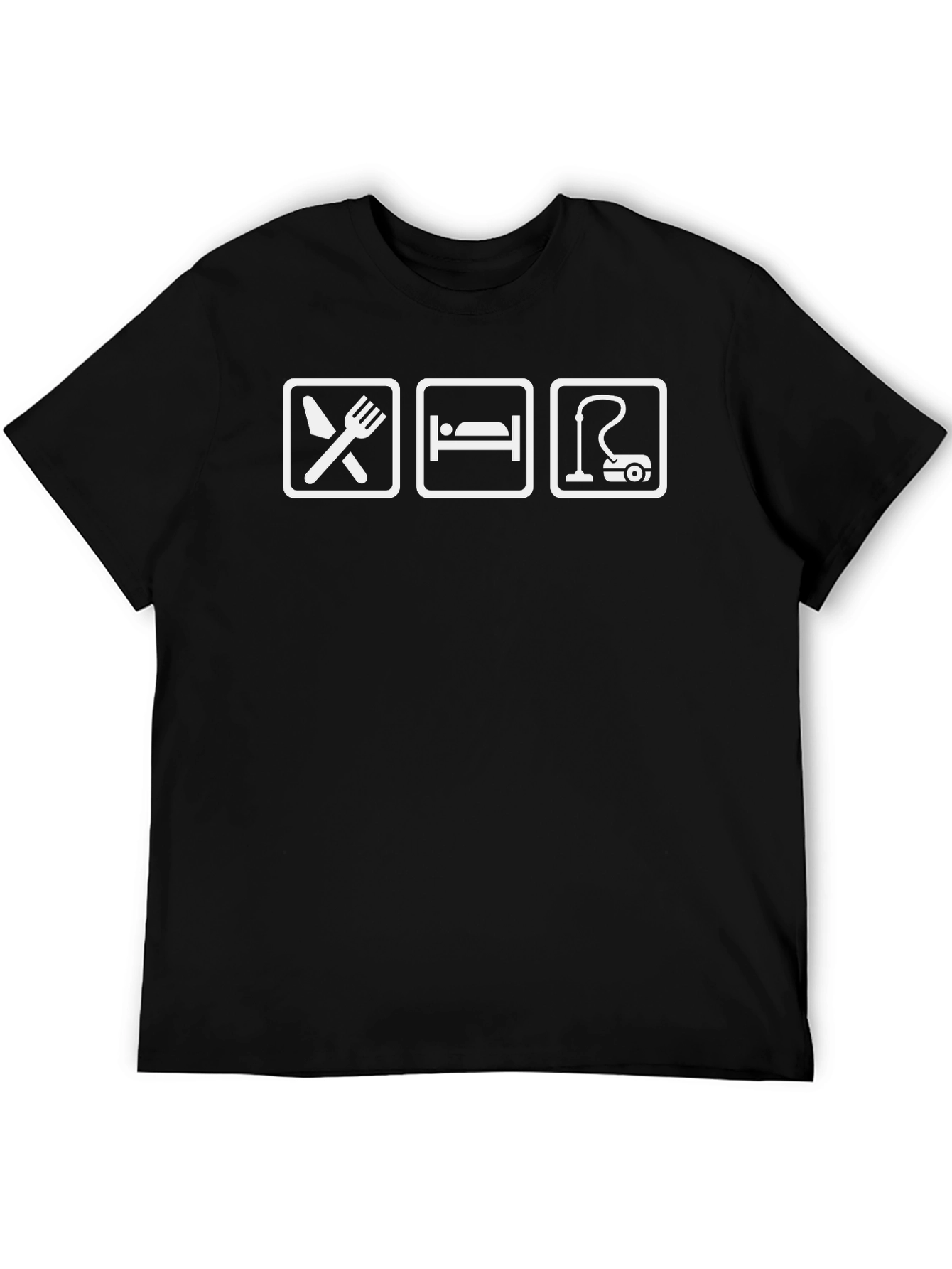 Eat Sleep Clean T-Shirt - Black Graphic Tee